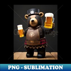 wildlife cheers bears happy hour - signature sublimation png file - instantly transform your sublimation projects