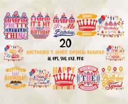 birthday t-shirt design bundle, birthday svg, happy birthday, t-shirt designs png 07