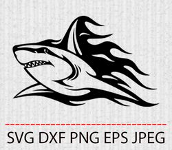 shark svg,png,eps cameo cricut design template stencil vinyl decal tshirt transfer iron on