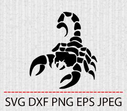 scorpion svg,png,eps cameo cricut design template stencil vinyl decal tshirt transfer iron on