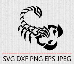 scorpion svg,png,eps cameo cricut design template stencil vinyl decal tshirt transfer iron on