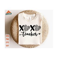 xoxo teacher svg svg, valentine’s day svg, teacher valentines svg, xoxo svg, teacher shirt svg, one loved teacher svg, valentine shirt svg