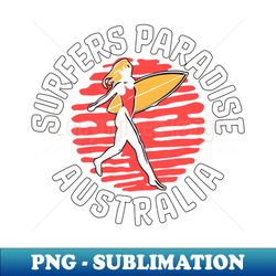 surfers paradise australia - decorative sublimation png file - bring your designs to life