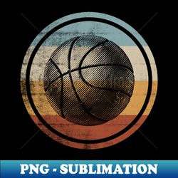 retro vintage basketballer design basketball - unique sublimation png download - spice up your sublimation projects