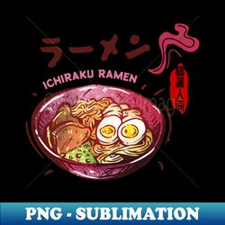 ichiraku ramen yummy ramen noodles bowl retro japanese - trendy sublimation digital download - perfect for personalization