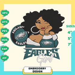 nfl philadelphia eagles girls embroidery design, nfl football logo embroidery design, famous football team embroidery design, football embroidery design, pes, dst, jef, files