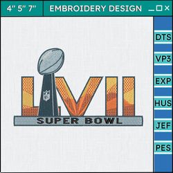 nfl super bowl lvii embroidery design, nfl football logo embroidery design, famous football team embroidery design, football embroidery design, pes, dst, jef, files