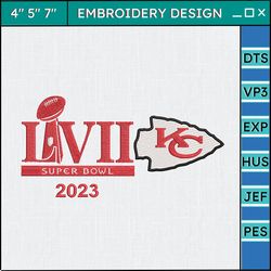 nfl super bowl lvii kansas city chief embroidery design, nfl football logo embroidery design, famous football team embroidery design, football embroidery design, pes, dst, jef, files