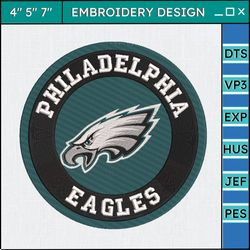 nfl philadelphia eagles embroidery design, nfl football logo embroidery design, famous football team embroidery design, football embroidery design, pes, dst, jef, files