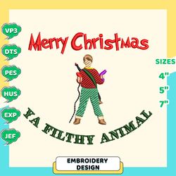 merry christmas 2023 embroidery machine design, ya filthy animal embroidery design, christmas movie characters embroidery file