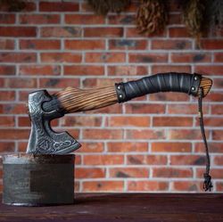 custom handmade carbon steel viking hatchet tomahawk hunting axe