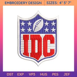 i don't care embroidery design, nfl football logo embroidery design, famous football team embroidery design, football embroidery design, pes, dst, jef, files