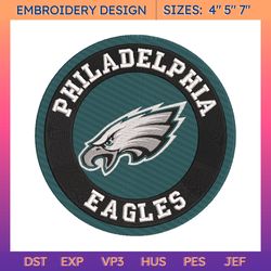 nfl philadelphia eagles embroidery design, nfl football logo embroidery design, famous football team embroidery design, football embroidery design, pes, dst, jef, files