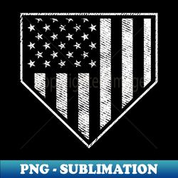 american flag grunge home plate patriotic baseball softball lover gifts - png transparent sublimation design - fashionable and fearless