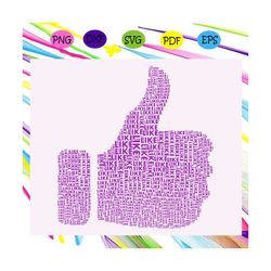 thumbs up svg, like svg,like gift, thumb up svg, thumbs up signal, facebook like svg, svg, cut file, design, dxf, clipar