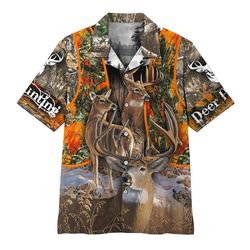 gearhumans 3d deer hunting hawaii shirt