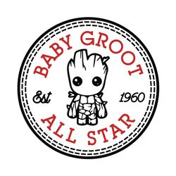 baby groot all star, groot marvel svg, groot svg, groot vector, groot shirts, groot gifts, groot lover, marvel fan, 1960