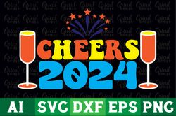 cheers 2024,cheers to the new year,good bye 2023 welcome 2024.happy new year