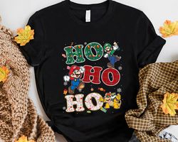 ho ho ho christmas super mario lover gift idea for men women birthday gift unisex tshirt sweatshirt hoodie shirt