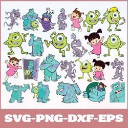 monsters inc bundle svg,png,dxf,monsters inc svg,png,dxf,disney svg,png,dxf