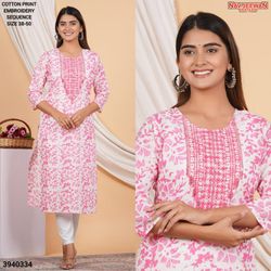 handwork printed cottan kurti