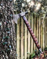custom handmade damascus steel hatchet tomahawk hunting smoking axe