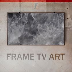 samsung frame tv art digital download, frame tv art modern interior art, frame tv spider webs, abstract monochrome haze