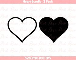 heart outline | heart digital download | svg png dxf eps instant digital download