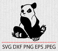 panda svg,png,eps cameo cricut design template stencil vinyl decal tshirt transfer iron on