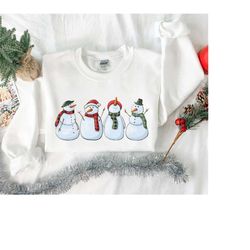 christmas snowman shirt, cute christmas shirt, christmas gift, christmas party shirt, xmas shirt, merry bright shirt, ch