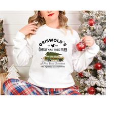 christmas tree farm sweatshirt, vintage griswold's tree farm since 1989 sweatshirt, christmas family sweatshirt, iprinta