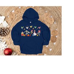 santa toy story christmas shirt, toy story with balloons, woody buzz lightyear jessie christmas hoodie, disney character