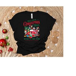 vintage mickey and friends christmas tree shirt, mickey minnie disney christmas truck hoodie sweatshirt, wdw disneyland