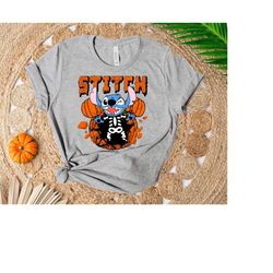 stitch halloweens sweatshirt, halloween horror shirt, disney halloween t-shirt, disney trick or treat, spooky season hoo