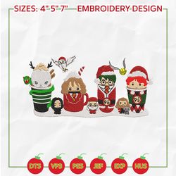 christmas embroidery designs, harry coffee embroidery designs, merry christmas embroidery, hand drawn embroidery designs