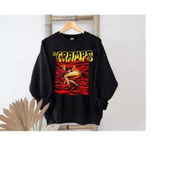 vintage the cramps band shirt, sweatshirt, hoodie, punk psychobilly garage rock, the cramps band gift, gift for fan