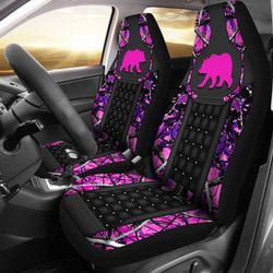 43cnvanml &8211 bear hunting pink camo car seat covers