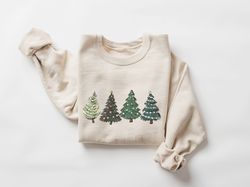 green tree christmas sweater, christmas sweater, christmas crewneck, christmas tree sweatshirt, holiday sweaters for wom