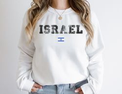 israel sweatshirt, israel crewneck, israel shirt, israel gift, israel flag, israel flag pullover, israel souvenir, israe