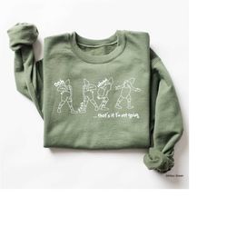 that's it i'm not going sweatshirt, disney fny grnchmas crewneck, cute christmas, grin sweatshirt, christmas gift idea,