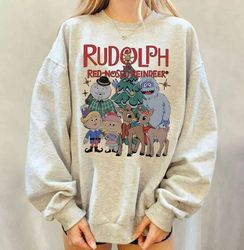 rudolph the red nosed reindeer sweatshirt, rudolph christmas sweatshirt, christmas movie shirt, rudolph xmas sweater.jpg