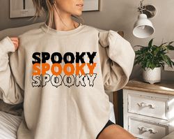 stay spooky sweatshirt, halloween sweatshirt, spooky season shirt, ghost halloween, halloween gift.jpg