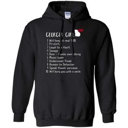 agr georgia girl will keep it real what she can do hoodie