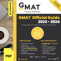 gmat official guide 2023-2024 test bank