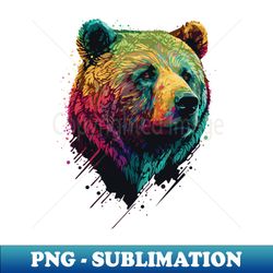 bear head - professional sublimation digital download - spice up your sublimation projects