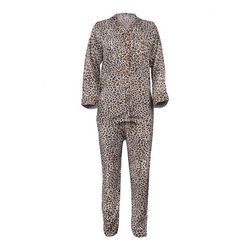 Basix Women's Loungewear Cheetah Golden Brown Set 2-Pack