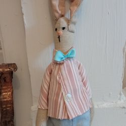 textile hare tilda for interior decoration