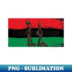 original african art wood carvings - signature sublimation png file - bold & eye-catching