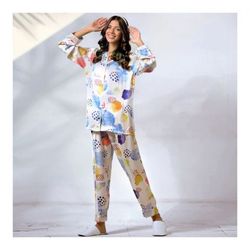 ifg pajama set bright multi color