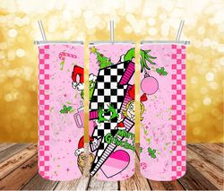 3d inflated pink grinch christmas png, the grinch png, christmas 20 oz skinny tumbler wrap, christmas movies png